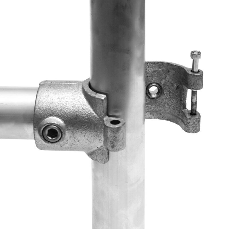 T-Klem open scharnierend - Ø 33,7 mm 