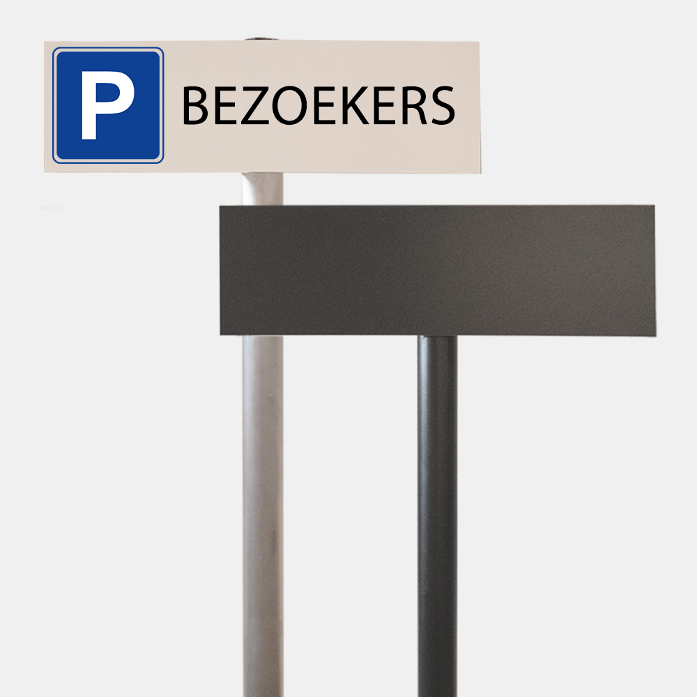 Parkeerbord zwart