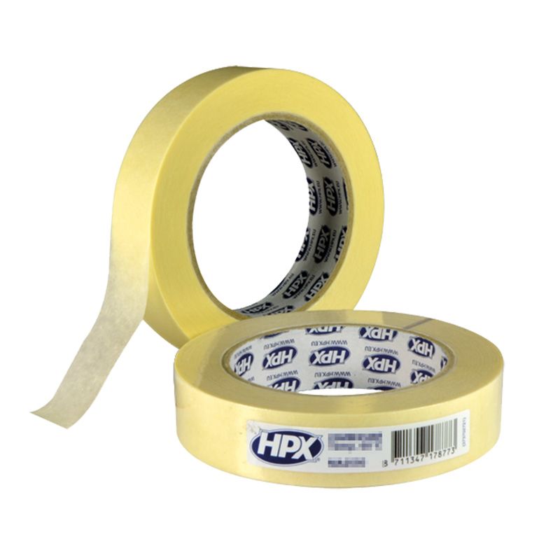 Crepe-afplak tape - 60 graden - 19 mm 